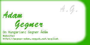 adam gegner business card